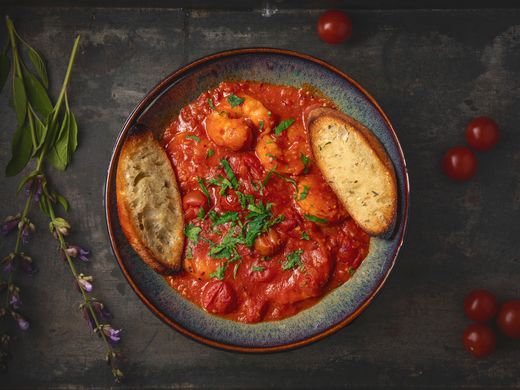 Suggestie: Scampi alla Diavola