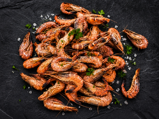 Ongepelde grijze garnalen (100g)