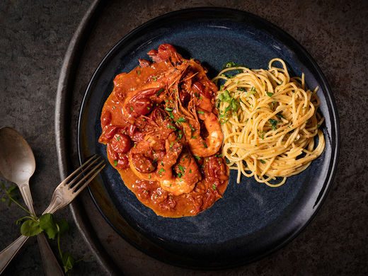 Suggestie: Gamberi alla Diavola (Secondi)