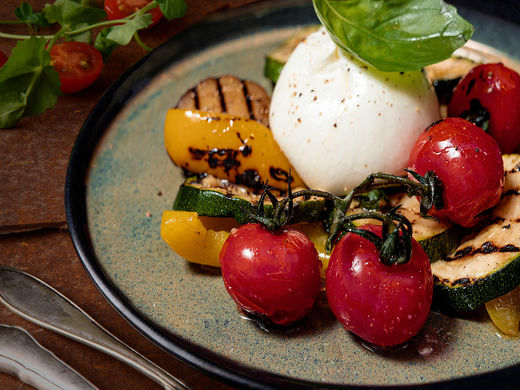 Suggestie: Burrata con Verdure Grigliate