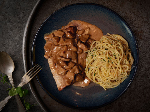 Suggestie: Scaloppine con Porcini